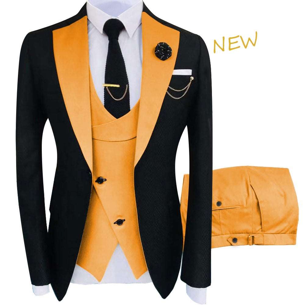 2023 New Arrival Terno Masculino Slim Fit Blazers Ball And Groom Suits For Men Boutique Fashion Wedding( Jacket + Vest + Pants )