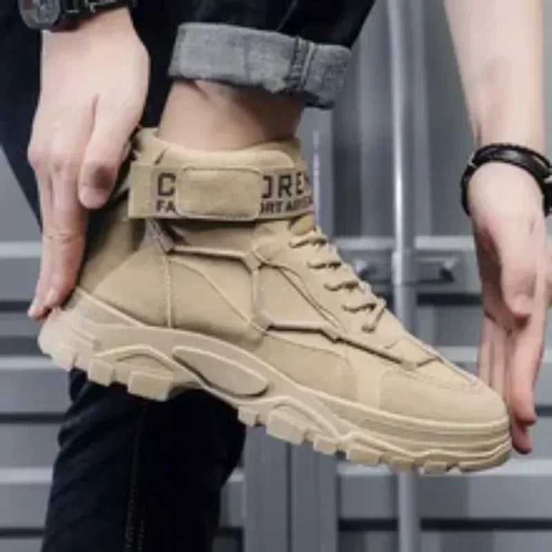 2024 Men Boots Tactical Military Combat Boots Outdoor Hiking Winter Shoes Light Non-slip Men Desert Ankle Boots Bota Masculina