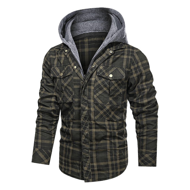 Men Warm Jacket Fleece Thick Autumn Winter Detachable Hoodies Jackets Men Slim Fit Men Clothing