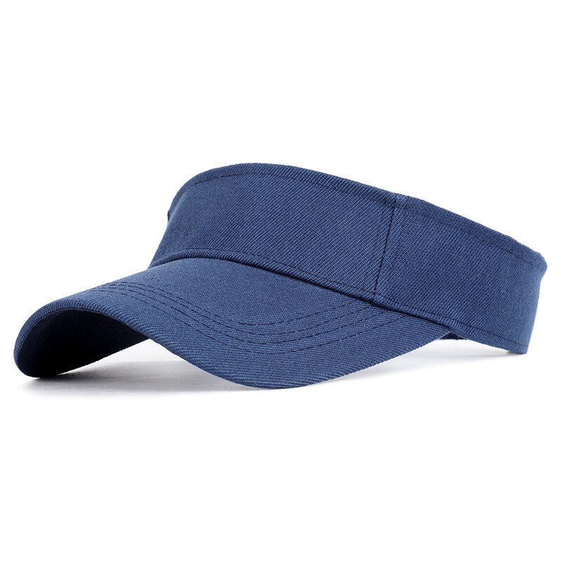Men's & Women Cap Spring Summer Sports Sun Cap Adjustable Cotton Visor UV Protection Top Empty Tennis Golf Running Sunscreen Hat