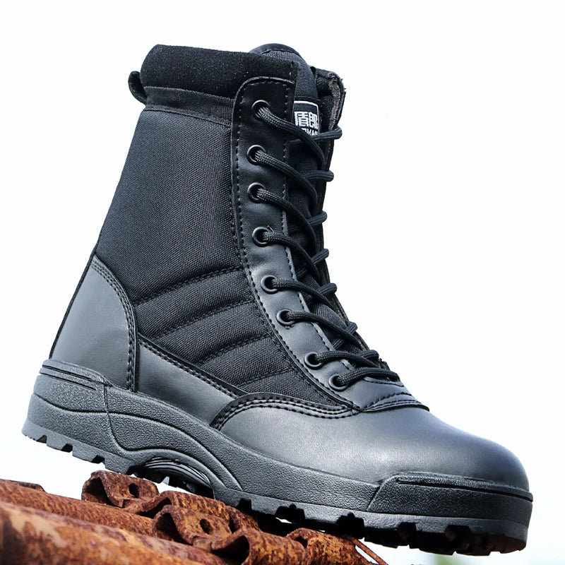 Men Desert Tactical Military Boots Mens Working Safty Shoes Army Combat Boots Militares Tacticos Zapatos Men Shoes Boots Feamle
