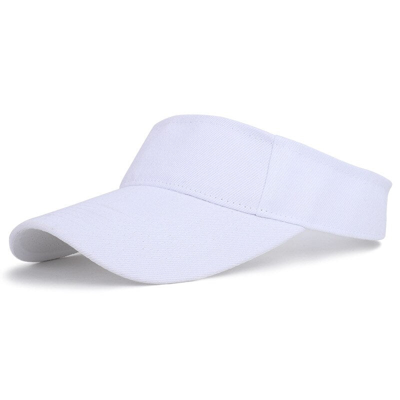 Men's & Women Cap Spring Summer Sports Sun Cap Adjustable Cotton Visor UV Protection Top Empty Tennis Golf Running Sunscreen Hat