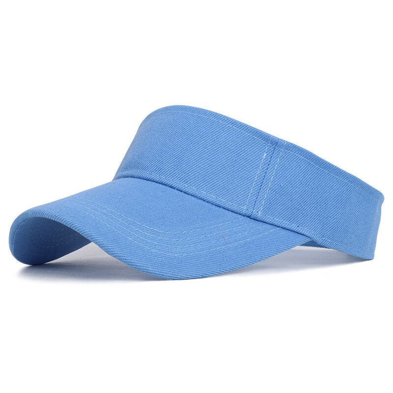 Men's & Women Cap Spring Summer Sports Sun Cap Adjustable Cotton Visor UV Protection Top Empty Tennis Golf Running Sunscreen Hat