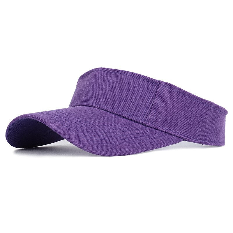 Men's & Women Cap Spring Summer Sports Sun Cap Adjustable Cotton Visor UV Protection Top Empty Tennis Golf Running Sunscreen Hat