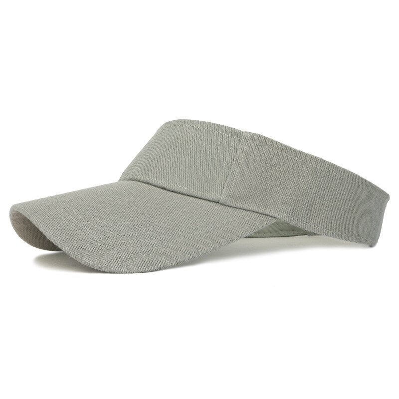 Men's & Women Cap Spring Summer Sports Sun Cap Adjustable Cotton Visor UV Protection Top Empty Tennis Golf Running Sunscreen Hat