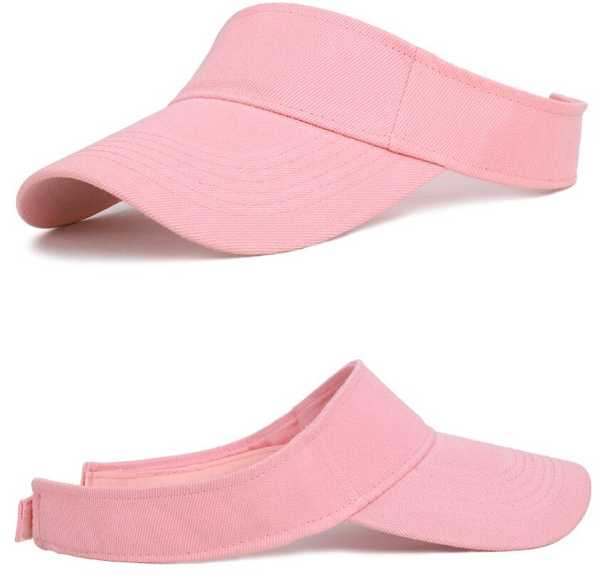 Men's & Women Cap Spring Summer Sports Sun Cap Adjustable Cotton Visor UV Protection Top Empty Tennis Golf Running Sunscreen Hat
