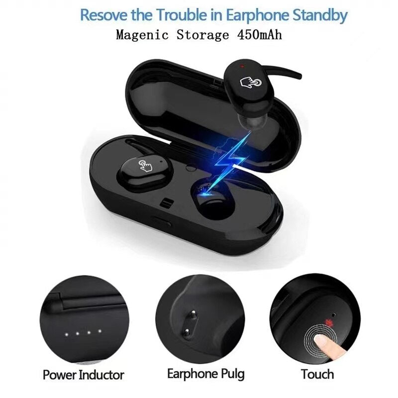 Y30 TWS Wireless Bluetooth 5.0 Headphones 3D Stereo Noise Reduction Headset Sport Music in-ear Earbuds for Xiaomi PK I7s Y50 E6s