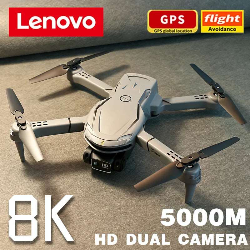 Lenovo V88 Drone 8K 5G GPS Professional HD Aerial Photography Dual-Camera Obstacle Remote Foldable Aircraft Gift Toy 5000M