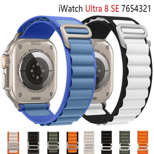Alpine loop band for Apple watch strap 49mm 44mm 40mm 45mm 41mm 42mm 38mm 40 44 45 mm bracelet iWatch Ultra series 7 6 5 3 se 8