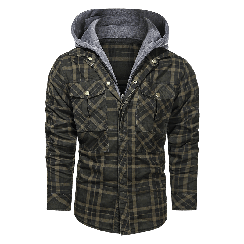 Men Warm Jacket Fleece Thick Autumn Winter Detachable Hoodies Jackets Men Slim Fit Men Clothing
